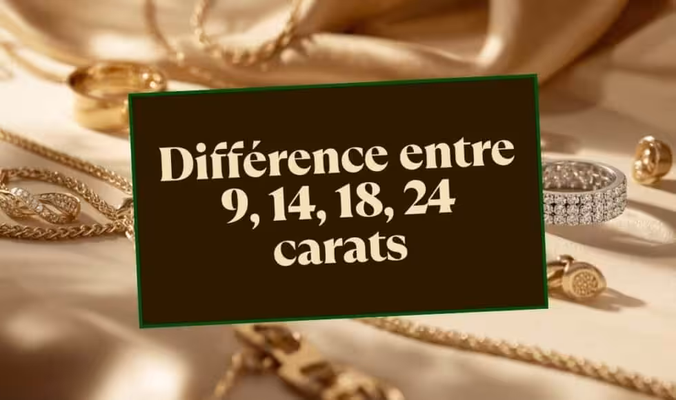 Différence or 9 14 18 24 carats bijoux Suisse - Vendredelor